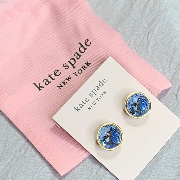 Kate Spade Blue Reflecting Pool Stud Earrings - Picture 4 of 16